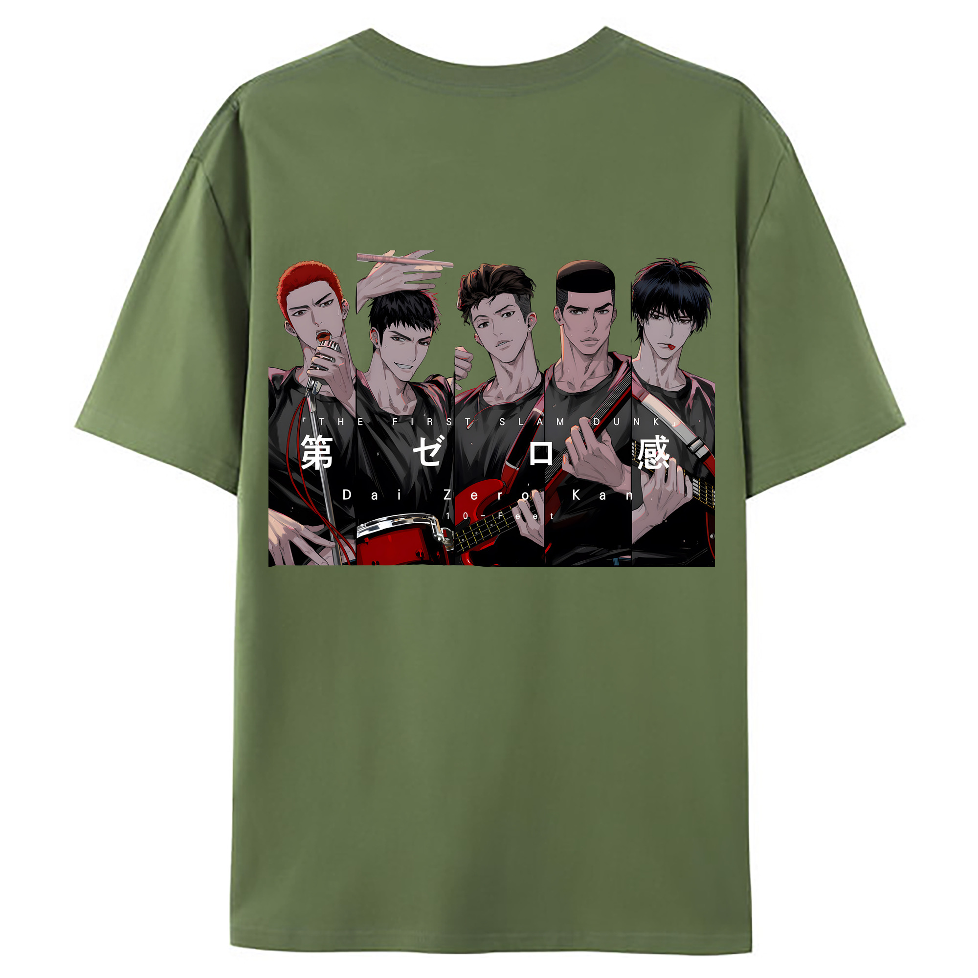（画像用） SLAM DUNK／スラムダンク 綿100％ メンズ半袖Tシャツ（バックプリント） 通気性